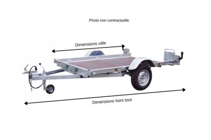 Remorque Plateau Robust 40370 – PTAC 750 kg (304 x 171) – LIDER